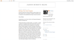 Desktop Screenshot of jasonrubinblog.blogspot.com