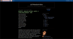 Desktop Screenshot of letraouvida.blogspot.com