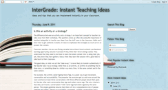 Desktop Screenshot of instantteachingideas.blogspot.com