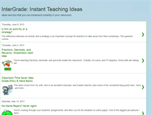 Tablet Screenshot of instantteachingideas.blogspot.com