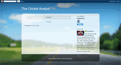 Desktop Screenshot of cricketanalyts.blogspot.com
