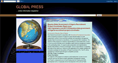 Desktop Screenshot of globalpressonline.blogspot.com