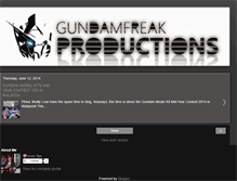 Tablet Screenshot of gundamfreakliving.blogspot.com