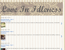 Tablet Screenshot of myloveinidleness.blogspot.com