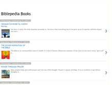 Tablet Screenshot of biblepedia-books.blogspot.com
