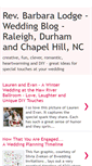 Mobile Screenshot of ncweddingministerblog.blogspot.com