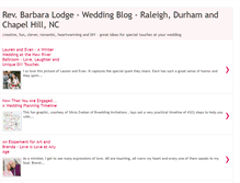 Tablet Screenshot of ncweddingministerblog.blogspot.com