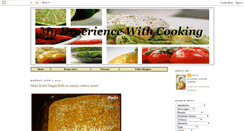 Desktop Screenshot of myexperiencewithcooking.blogspot.com