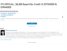 Tablet Screenshot of 8kbuyerstaxcreditextented.blogspot.com