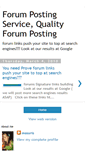 Mobile Screenshot of forums-posting.blogspot.com