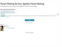 Tablet Screenshot of forums-posting.blogspot.com