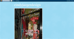 Desktop Screenshot of cindyjaegerdesign.blogspot.com