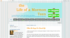 Desktop Screenshot of mormon-teen.blogspot.com