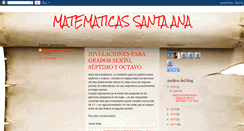 Desktop Screenshot of matesantana.blogspot.com