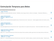 Tablet Screenshot of estimulaciontempranaparabebes.blogspot.com
