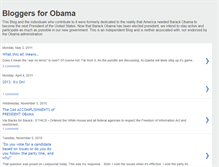 Tablet Screenshot of bloggersforobama.blogspot.com