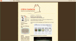 Desktop Screenshot of chere-madame.blogspot.com