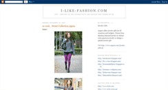 Desktop Screenshot of i-like-fashion.blogspot.com