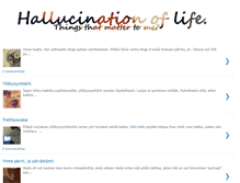 Tablet Screenshot of hallucinationoflife.blogspot.com