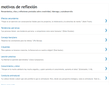 Tablet Screenshot of motivosdereflexion.blogspot.com