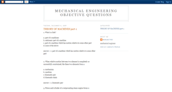 Desktop Screenshot of mechanical-engineering-objective.blogspot.com