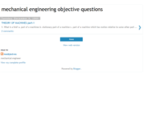 Tablet Screenshot of mechanical-engineering-objective.blogspot.com