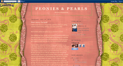 Desktop Screenshot of peoniespearls.blogspot.com