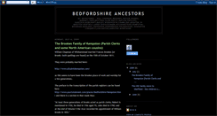 Desktop Screenshot of bedfordshireancestors.blogspot.com