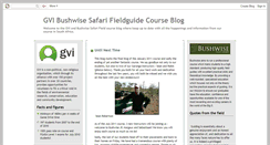 Desktop Screenshot of gvibushwise.blogspot.com