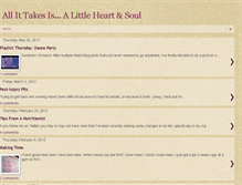 Tablet Screenshot of alittleheartandsoul.blogspot.com