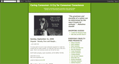 Desktop Screenshot of caringconsumer.blogspot.com