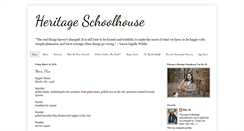 Desktop Screenshot of heritageschoolhouse.blogspot.com