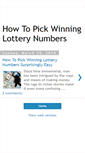 Mobile Screenshot of how-to-pick-winning-lottery-numbers.blogspot.com