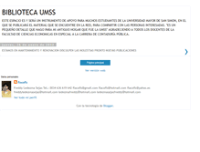 Tablet Screenshot of bibliotecaumss.blogspot.com