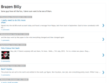 Tablet Screenshot of brazenbilly.blogspot.com