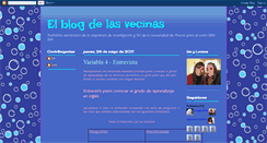 Desktop Screenshot of elblogdelasvecinas.blogspot.com