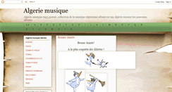 Desktop Screenshot of mp3algeriemusique.blogspot.com