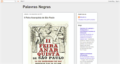 Desktop Screenshot of palavras-negras.blogspot.com