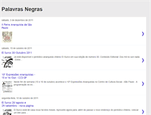 Tablet Screenshot of palavras-negras.blogspot.com