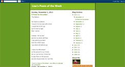 Desktop Screenshot of lisapoemoftheweek.blogspot.com