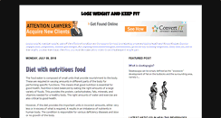 Desktop Screenshot of lose-weight-keep-fit.blogspot.com