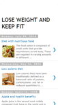 Mobile Screenshot of lose-weight-keep-fit.blogspot.com