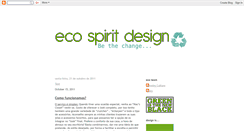 Desktop Screenshot of ecospiritdesign.blogspot.com