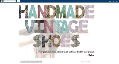 Desktop Screenshot of handmadevintageshoes.blogspot.com