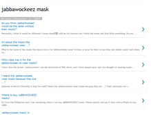 Tablet Screenshot of jabbawockeez-mask-t.blogspot.com