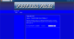 Desktop Screenshot of football-files.blogspot.com