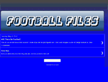 Tablet Screenshot of football-files.blogspot.com