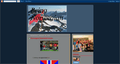 Desktop Screenshot of beingnorwegian.blogspot.com