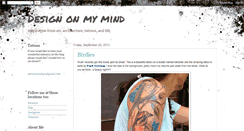 Desktop Screenshot of onmyminddesign.blogspot.com