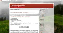 Desktop Screenshot of carloslopezdzur.blogspot.com